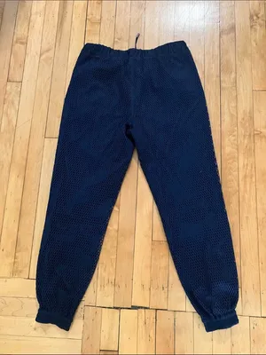 Wildfang the Empower Mesh Drawstring Pant in Navy Blue Medium thumbnail 10