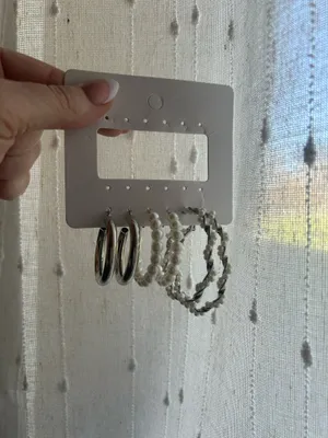 Silver earrings thumbnail 5