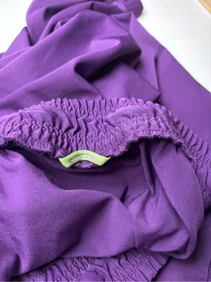Healing Hands HH Works Women’s Renee Jogger Purple Scrub Pants EUC Size 2X thumbnail 6