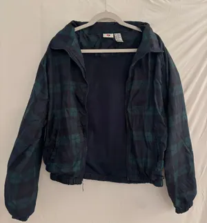 Jerzees Dark Plaid Windbreaker thumbnail 5