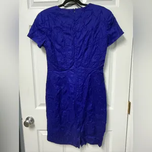 Liz Claiborne Royal Blue Textured Midi Dress thumbnail 4