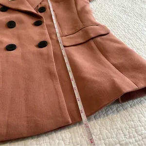 ✨ Deluc Women’s Salmon‎ Coral Sabrina Double Breasted Blazer Small NWT thumbnail 9