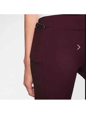 Athleta run free tight Women’s High-Waist Burgundy Leggings like new size xsp thumbnail 3
