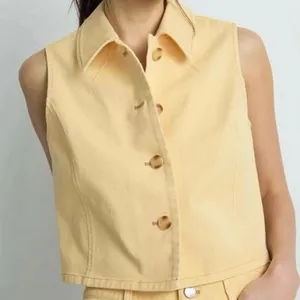 Tanya Taylor Parton yellow Vest Size 4 thumbnail 1