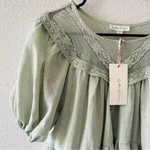 By the River Boho Lace Babydoll Dress thumbnail 2