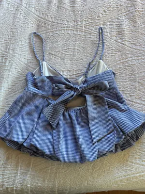 Peach Love Back Tie Bubble Tank thumbnail 8
