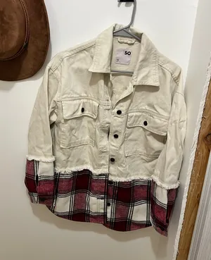 Jean Jacket with Flannel thumbnail 1