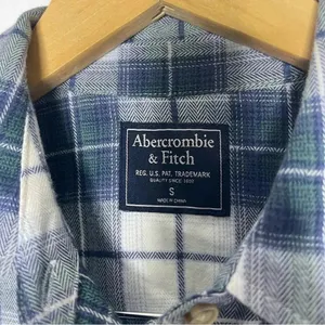 Abercrombie & Fitch Dress Plaid Button Down Shirt Dress Western Size Small thumbnail 3
