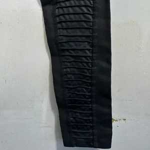 Alo Yoga High Waist Moto Leggings Black Glossy Womens Small Moto Mesh Athleisure thumbnail 7