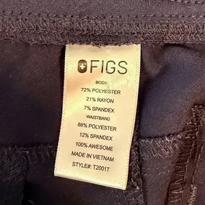 FIGS Technical Collection‎ Black Cargo Scrub Pants Women's S/T style T2001T thumbnail 3