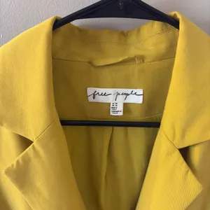 Free People Gabbie Vest Yellow Sleeveless Blazer Vest Size Women’s XS thumbnail 4