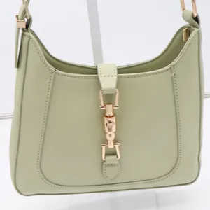 Unbranded Shoulder Bag Womens Medium Hobo Sage Green Gold Clasp Excellent thumbnail 3
