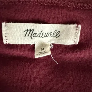 Madewell Long Sleeve‎ V Neck Maroon Shirt Size Medium thumbnail 8