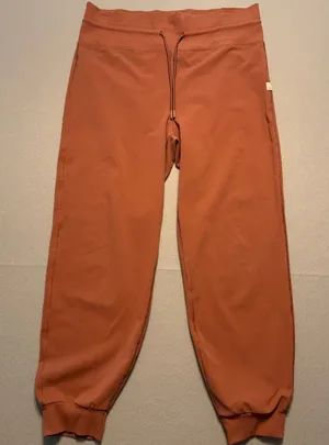 Vuori Daily Jogger Sweatpants Leggings Yoga Pants Burnt Orange Stretch Women XL thumbnail 1