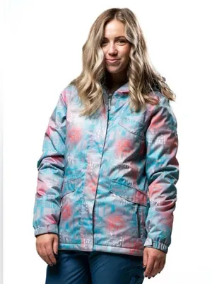 Chamonix CHX Collection Women's Marlow Abstract Ski Jacket, SIZE SMALL insulated thumbnail 2