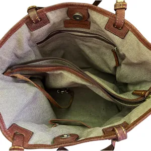 Dooney & Bourke Black Brown Suede Leather Tote Purse thumbnail 7