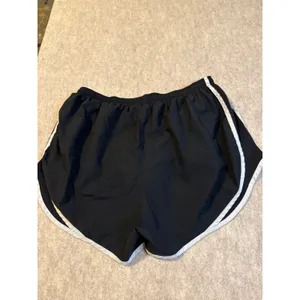 Nike Dri-FIT Tempo Running Shorts Black White Mesh Trim 716453-010 Womens Large thumbnail 5