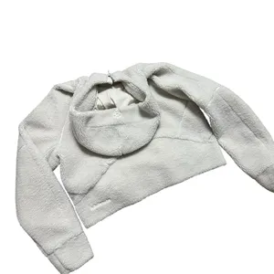 Lululemon Scuba Oversized Half-Zip Fleece Hoodie White Opal thumbnail 8