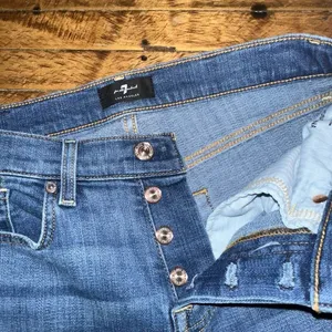 7 for all Mankind 24 Josephina distressed multi button jeans thumbnail 2
