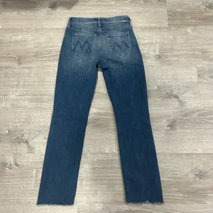 MOTHER Rascal Ankle Straight Leg Fray Field of Dreams Jeans Size 25 thumbnail 5