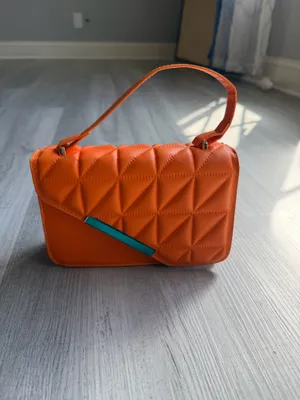 Modern Orange Padded Clutch/Shoulder Bag — NEW thumbnail 2