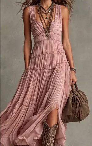 Bella Hudson Flowy Rose Dress thumbnail 2