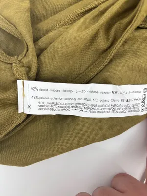 Zara Olive Twist-Front Crop Tank thumbnail 8