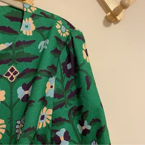 CK Bradley Green Floral Bolero Blazer size Small thumbnail 7