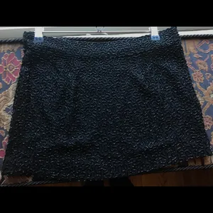 Karina Grimaldi Black Silk Sequin Skirt Sz S $218 thumbnail 7