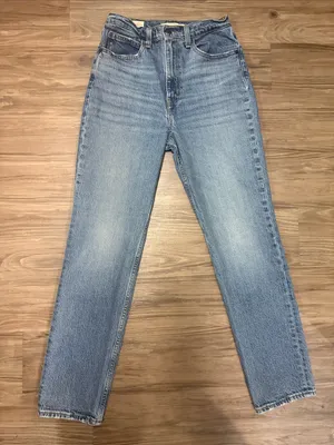 Levi’s Premium 70s High Slim Straight Jeans 27 Sonoma Case Medium Wash $108 thumbnail 2
