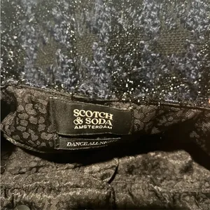 Scotch & Soda Tweed Mini Skirt - Black and Blue size‎ XL thumbnail 5