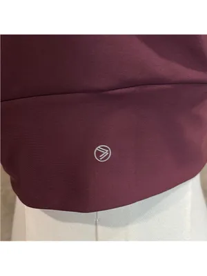 Ruched V-Neck Sports Bra in Deep Plum thumbnail 5