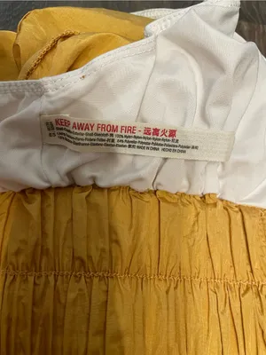 Free People Golden Yellow Ruched Waist Athletic Shorts The Way Home Shorts XS thumbnail 7