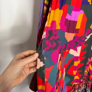 Farm Rio Anthropologie Long Sleeve Mini‎ Dress thumbnail 3
