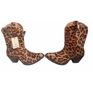 NEW $275 Ariat Women's Bandida Leopard Calf Hair Western Boots Cowboy Point Toe thumbnail 11