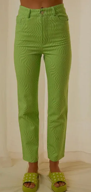 Peppermayo Electric Lime Pants thumbnail 3