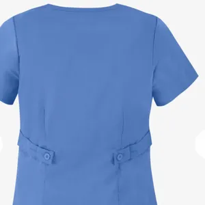 Grey's Anatomy™ by Barco Women's 3-Pocket Modern Fit Mock Wrap Scrub Top Small thumbnail 2