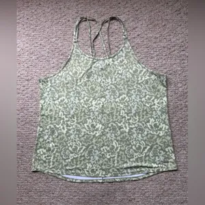 NIKE Green Ornate Print Strappy Tank Top Size XXL thumbnail 2