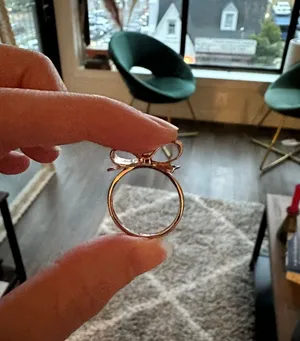 Kate Spade Rose Gold Bow Ring thumbnail 1