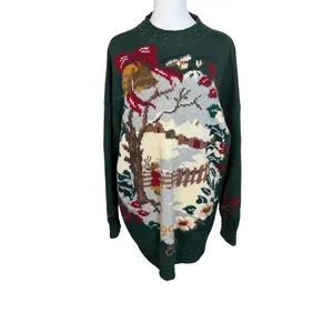 Laura Ashley Vintage Winter Motif 1993 Special Edition Sweater Jumper Size Large thumbnail 2