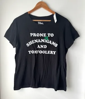 St. Patrick’s Day Shirt, Large Black thumbnail 1