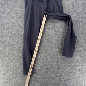 Popflex Gray Crossover Cropped Leggings Size Large Heathered Activewear Yoga thumbnail 11