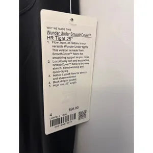 Lululemon Wunder Under Smooth Cover Tight Sz 4 25" Black NWT thumbnail 3
