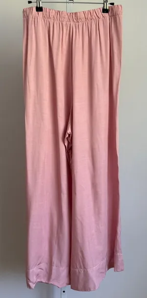 Stateside Wide Leg Lounge‎ Pants Elastic Waist Pockets Pink Size M thumbnail 1