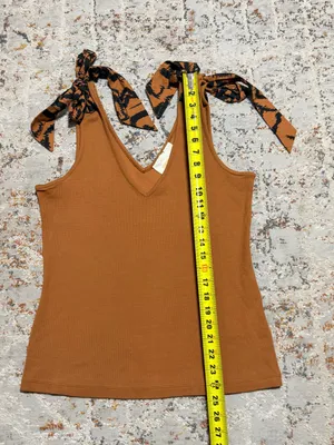 Maeve by Anthropologie The Rafaela Bow-Tie Tank size Large thumbnail 6