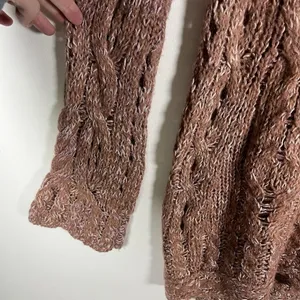 Free People Mauve Bell Long Sleeve‎ Knit Pullover Boat Neck Women Sweater Size L thumbnail 5