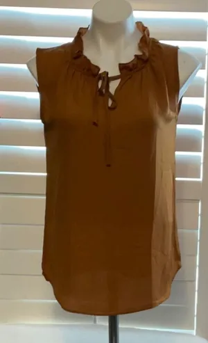 Elegant Ruffled Sleeveless Blouse thumbnail 1