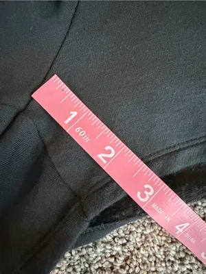 Quince Women’s Black Fleece Lounge Shorts Pull On Athleisure Size L thumbnail 7