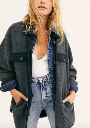 Free People Ruby jacket in black thumbnail 1
