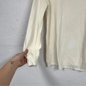 Reformation Cream Long Sleeve Tunic Sweater Womens XS Casual Pullover thumbnail 3